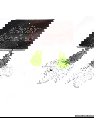 Cercei ghiocel cu cristale