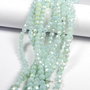 Cristale din sticla, rotunde, 4 mm, electroplacate, cyan
