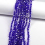 Cristale din sticla, rotunde, 3 mm, AB, albastre