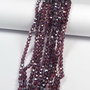 Cristale din sticla, rotunde, 3 mm, AB, purple