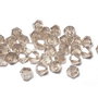 Cristale din sticla, biconice, 4 mm, AB, gri maroniu
