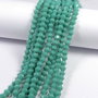 Cristale din sticla, biconice, opace, 4 mm, verzi
