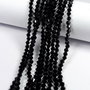 Cristale din sticla, biconice, 3 mm, negre