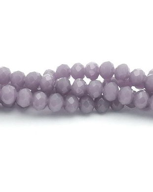 Cristale din sticla, rondelle, opace, 4x3.5 mm, mov