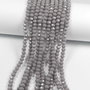 Cristale din sticla, rondelle, opace, 3.5x3 mm, gri