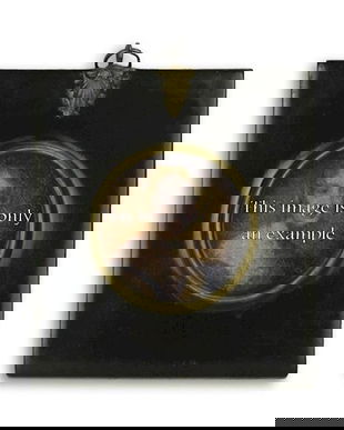 Rama neagra mica pentru un portret