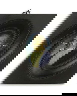 Rama neagra mica pentru un portret