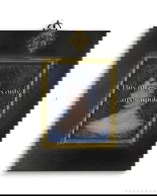 Rama neagra dreptungiulara pentru un portret