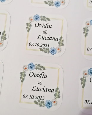 Etichete autoadezive personalizate nunta, botez