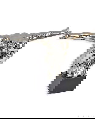 Nud ghemuit-statueta moderna din ceramica