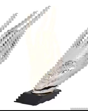 Masca de mana-statueta din ceramica