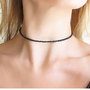 Chocker finut negru