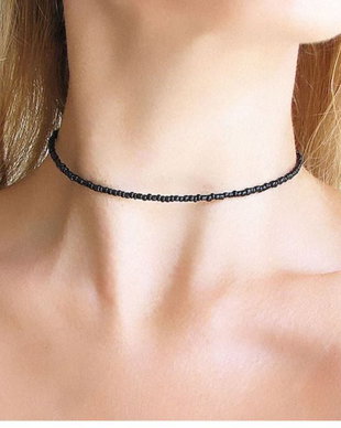 Chocker finut negru