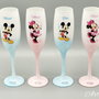 Pahare personalizate pentru botez Minnie & Mickey Mouse