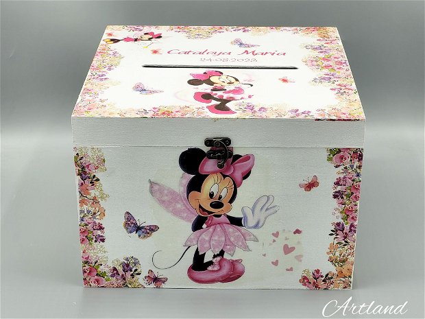 Cutie pentru bani, cutie pentru dar, cufar pentru plicuri Minnie Mouse
