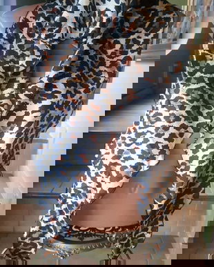 SUPERBA ESARFA ANIMAL PRINT HOUSE OF FRASER NOUA CU ETICHETA MATASE NATURALA