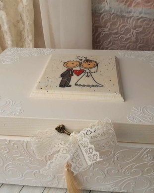 Cufar cu accesorii pentru gatitul miresei