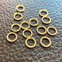 Zale otel inoxidabil 304 auriu 6x0.7 mm - 10 bucati