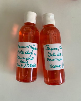 Pepene si capsuni- Gel de dus si spumant baie
