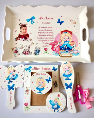 Set moț fetițe Alice în Wonderland