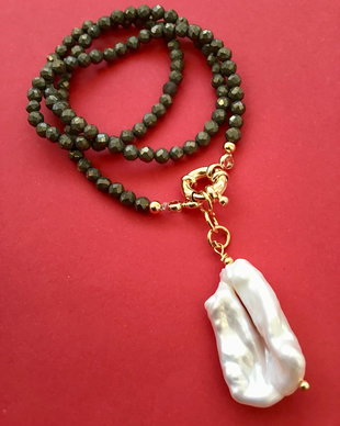 Colier CHOKER Pirita & perla Biwa