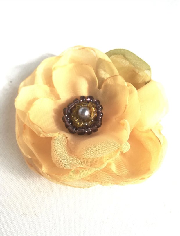 brosa floare galben pal , 8 cm