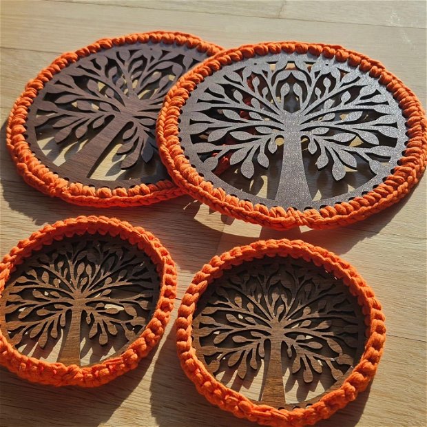 Set handmade- suport pahare