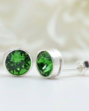 Cercei Swarovski / Chaton / Argint 925
