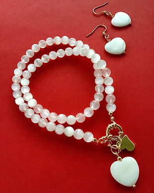 Set Selenit & inimi sidef alb
