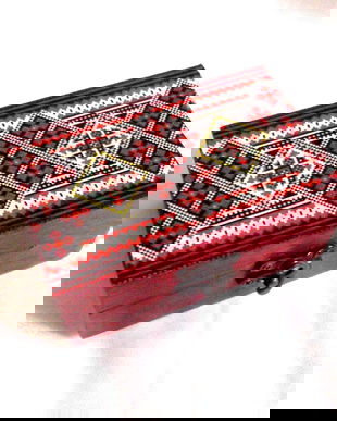 cutie lemn cu motiv traditional 43432