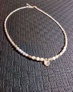 Colier argint piatra lunii naturala calcedonie albastra topaz charm piatra lunii minimalist boho chic trendy -Transport gratuit