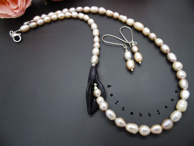Set bijuterii handmade perle (cod872)