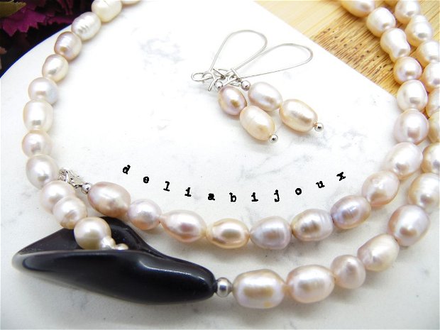 Set bijuterii handmade perle (cod872)