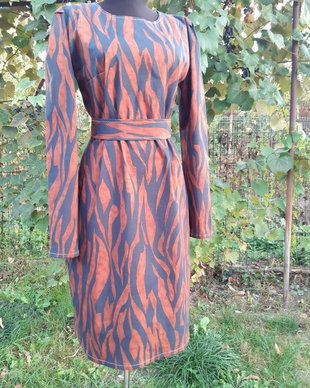 Rochie dama midi/rochie bumbac/rochie animal print