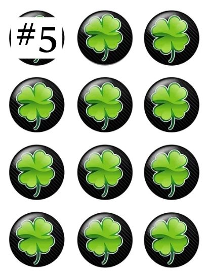 Cabochon 12mm trifoi