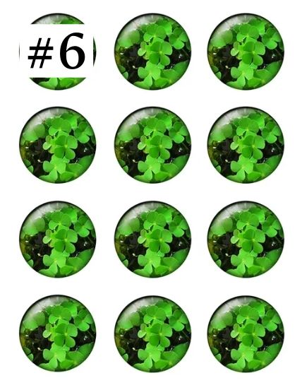 Cabochon 12mm trifoi