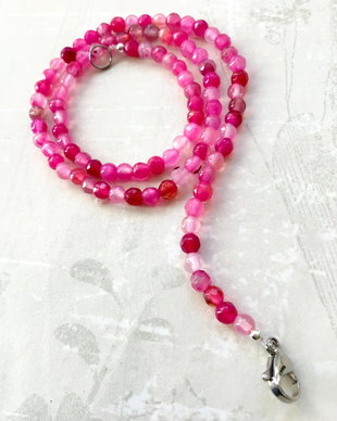 Colier CHOKER agate roz