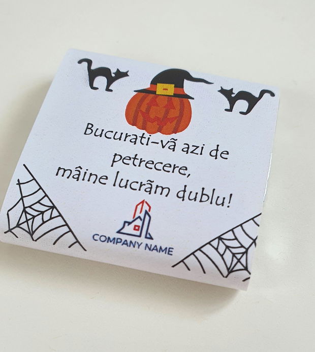 Ciocolată Halloween personalizată cu logo