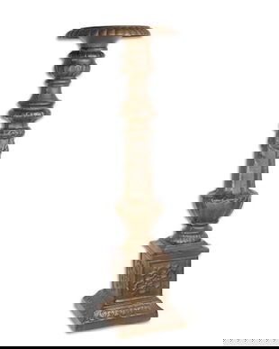 Suport din fonta pentru lumanari antik brown