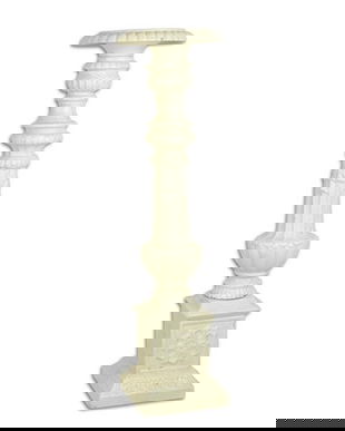 Suport din fonta pentru lumanari antik white