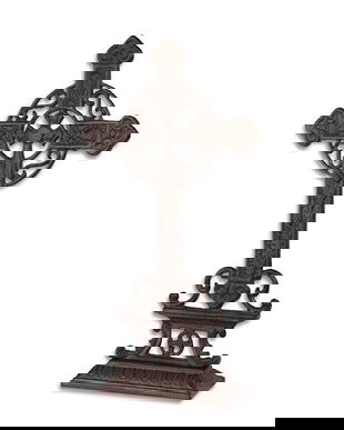 Cruce din fonta antik brown