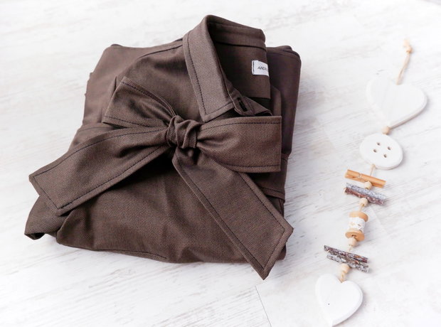 Rochie Camasa Stofa Maro Cafenie