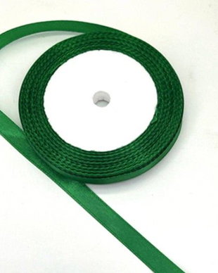 Panglica de satin, verde