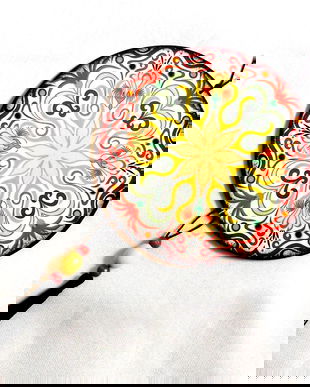 ornament pe lemn mandala 43329