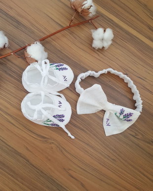 Botosei si bentita botez/set botez lavanda