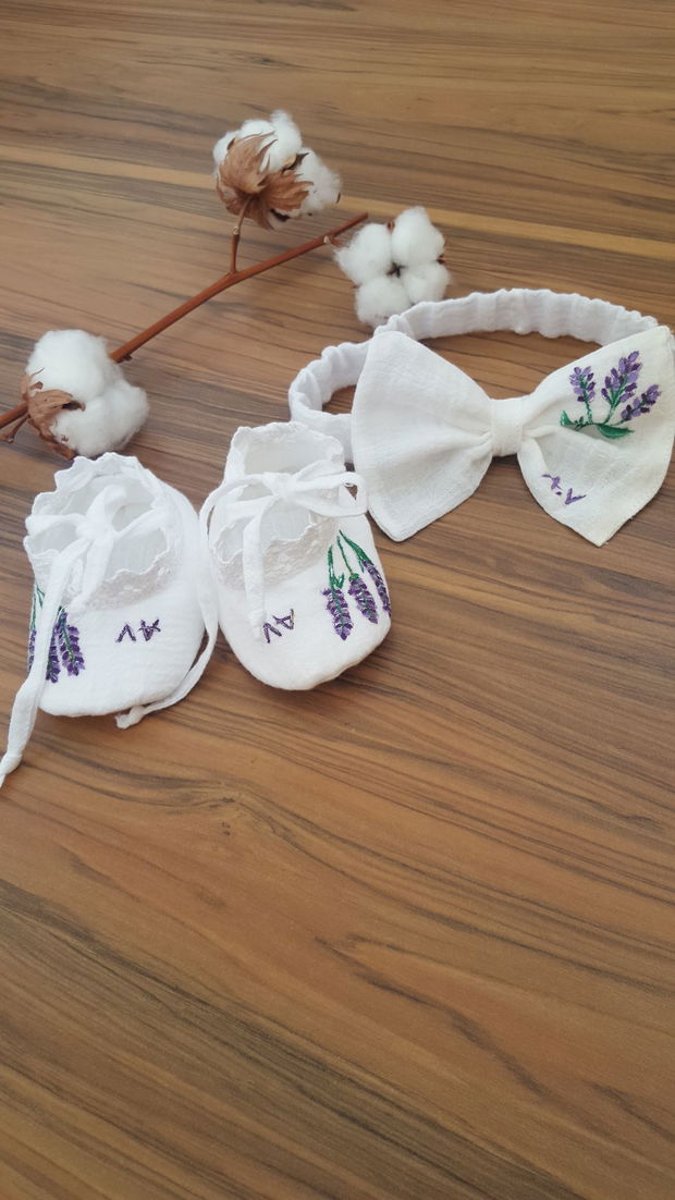 Botosei si bentita botez/set botez lavanda