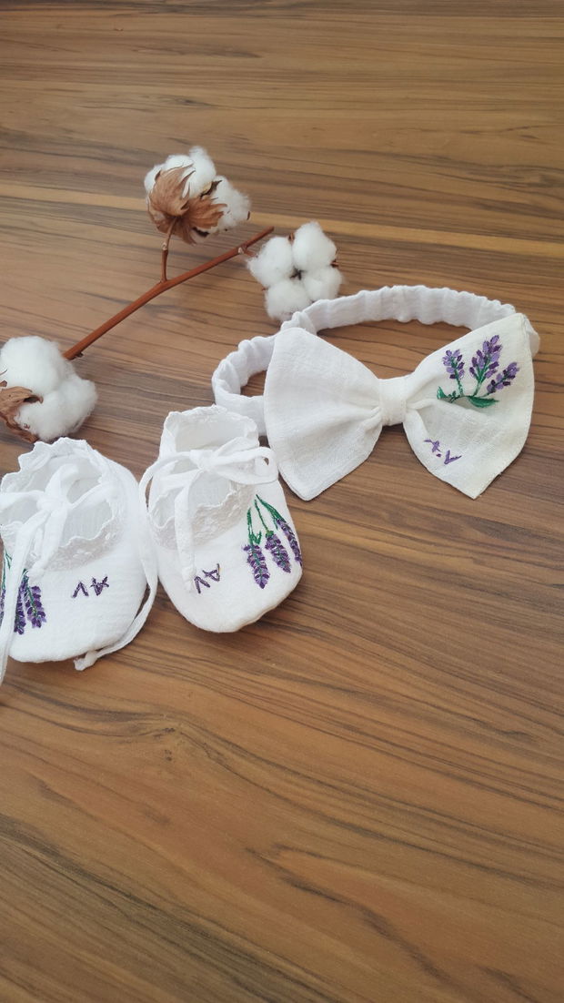 Botosei si bentita botez/set botez lavanda