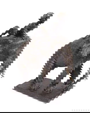 Elefant cu calaret-statueta din rasini