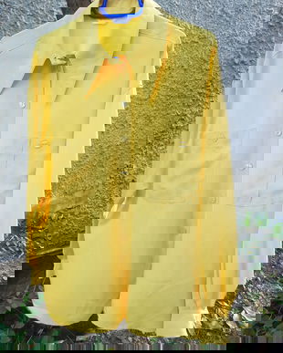 Bluza model camasa galben solar