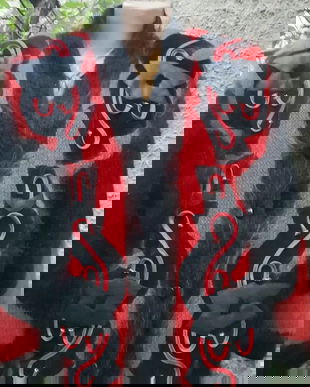 Jacheta statement, lana mohair, noua,